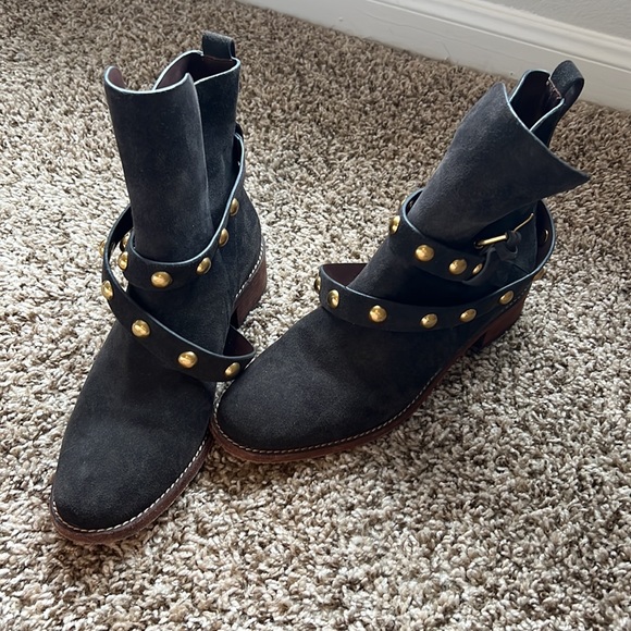 See by Chloe Neo Jines suede boots dark brown - Picture 2 of 4